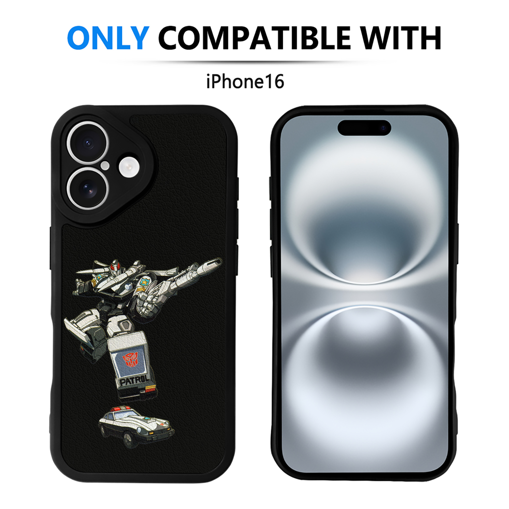 （画像用）  【iPhone 16シリーズ対応】シリコンスマホケース（レザー調） 材質：シリコン